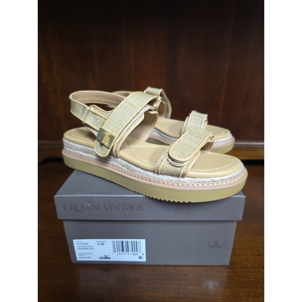 Crown Vintage Cv Kane Cashew Oat‎ Sandle Size 9.5 Miami Wov/sft